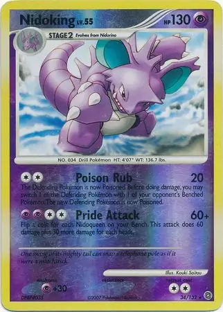 34/132 Nidoking SW Rare Reverse Holo