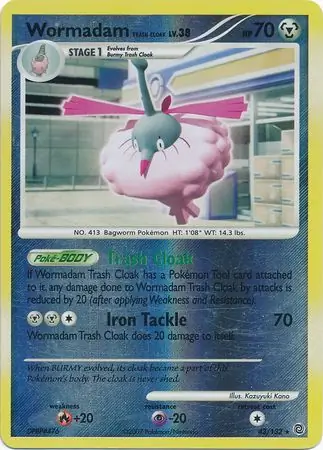 43/132 Wormadam Trash Cloak SW Rare Reverse Holo