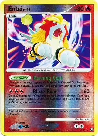 4/132 Entei SW Rare Holo Reverse Holo