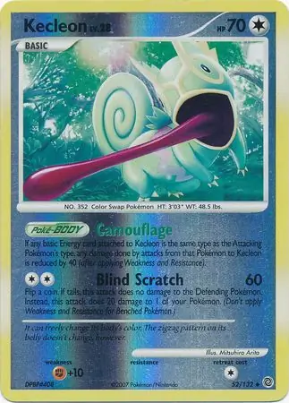 52/132 Kecleon SW Uncommon Reverse Holo