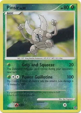 59/132 Pinsir SW Uncommon Reverse Holo
