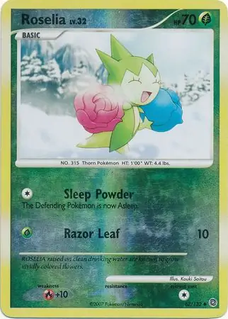 62/132 Roselia SW Uncommon Reverse Holo