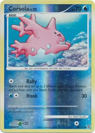 84/132 Corsola SW Common Reverse Holo