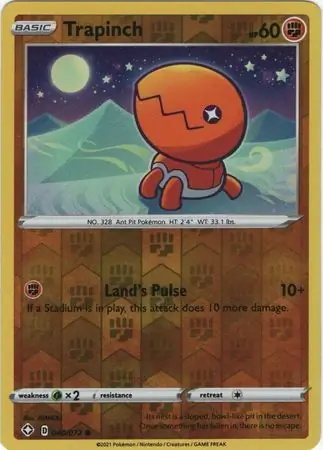 Trapinch Shining Fates 040/072 Common Reverse Holo
