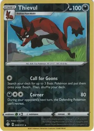 048/072 Thievul SHF Rare Holo Reverse Holo