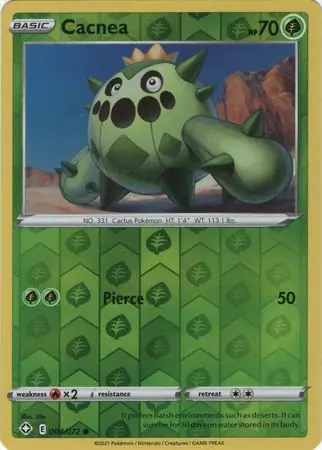 Cacnea Shining Fates 004/072 Common Reverse Holo