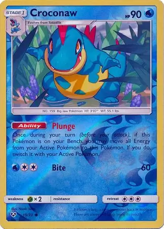 Croconaw Shining Legends 19/73 Common Reverse Holo