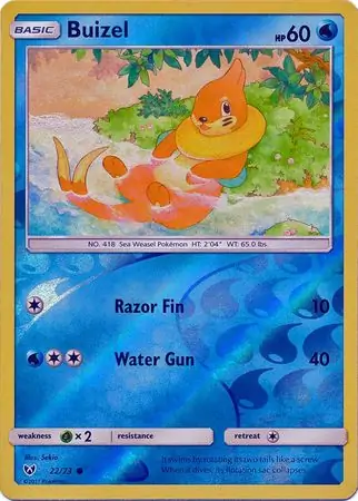 Buizel Shining Legends 22/73 Common Reverse Holo