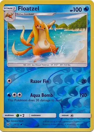 Floatzel Shining Legends 23/73 Uncommon Reverse Holo
