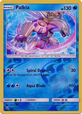 Palkia Shining Legends 24/73 Rare Holo Reverse Holo