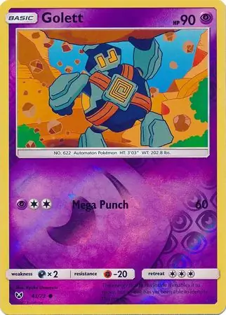 Golett Shining Legends 43/73 Common Reverse Holo