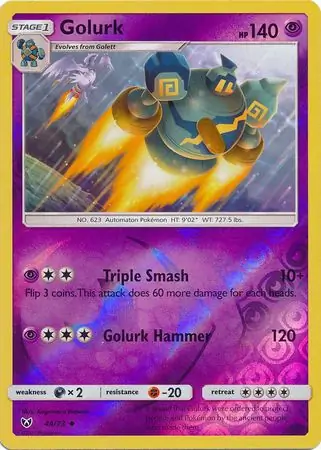 Golurk Shining Legends 44/73 Uncommon Reverse Holo