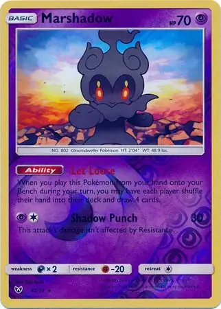 Marshadow Shining Legends 45/73 Rare Holo Reverse Holo