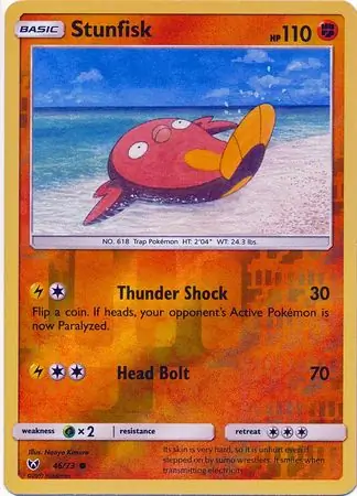Stunfisk Shining Legends 46/73 Common Reverse Holo
