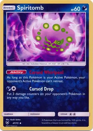 Spiritomb Shining Legends 47/73 Uncommon Reverse Holo