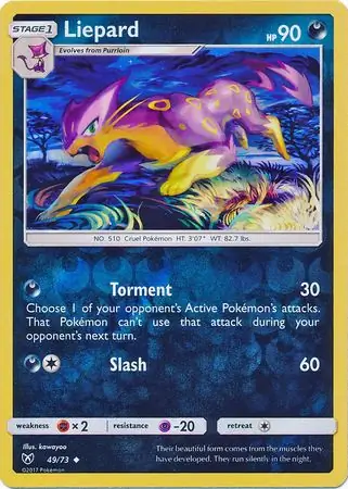Liepard Shining Legends 49/73 Uncommon Reverse Holo