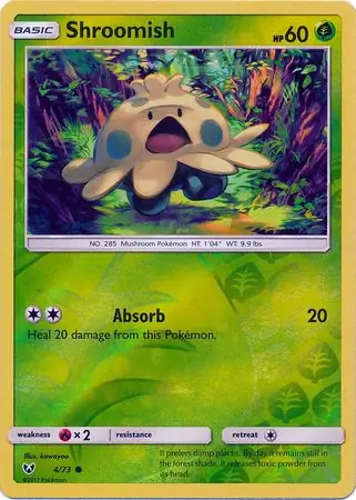 Shroomish Shining Legends 4/73 Common Reverse Holo