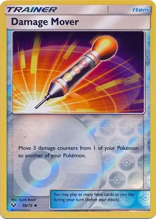 Damage Mover Shining Legends 58/73 Uncommon Reverse Holo