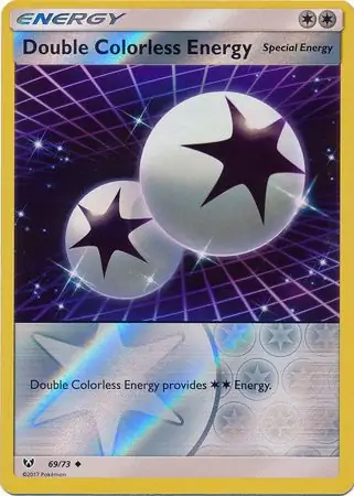 Double Colorless Energy Shining Legends 69/73 Uncommon Reverse Holo