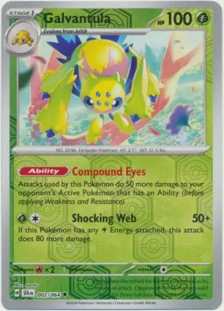 Galvantula Shrouded Fable 002/064 Uncommon Reverse Holo