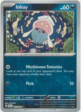 Inkay Shrouded Fable 033/064 Common Reverse Holo