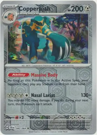 Copperajah Shrouded Fable 042/064 Rare Reverse Holo