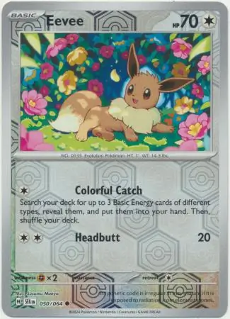 Eevee Shrouded Fable 050/064 Common Reverse Holo