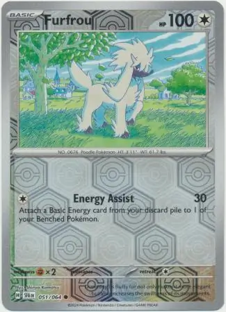 Furfrou Shrouded Fable 051/064 Common Reverse Holo