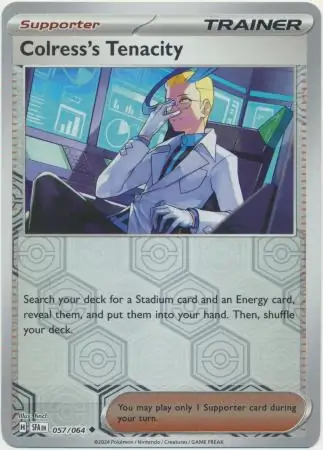 Colress's Tenacity Shrouded Fable 057/064 Uncommon Reverse Holo