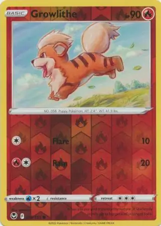 019/195 Growlithe SIT Common Reverse Holo