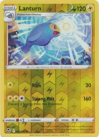 Lanturn Silver Tempest 052/195 Uncommon Reverse Holo