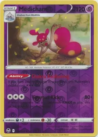 Medicham Silver Tempest 073/195 Rare Holo Reverse Holo