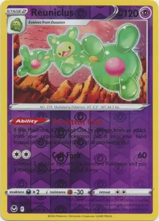 078/195 Reuniclus SIT Rare Holo Reverse Holo
