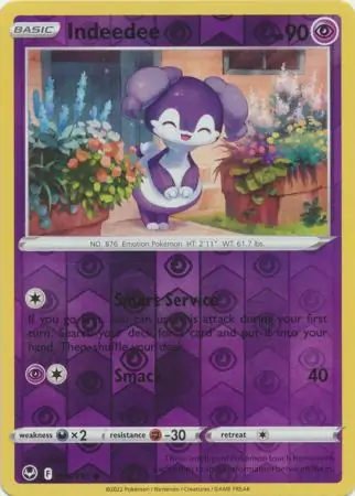 Indeedee Silver Tempest 086/195 Common Reverse Holo