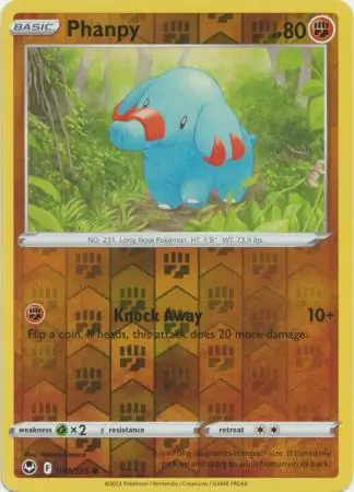 Phanpy Silver Tempest 091/195 Common Reverse Holo