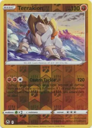 097/195 Terrakion SIT Rare Holo Reverse Holo