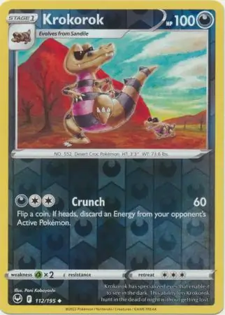 112/195 Krokorok SIT Uncommon Reverse Holo