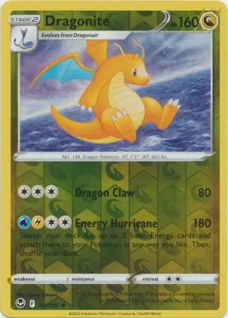 Dragonite Silver Tempest 131/195 Rare Holo Reverse Holo
