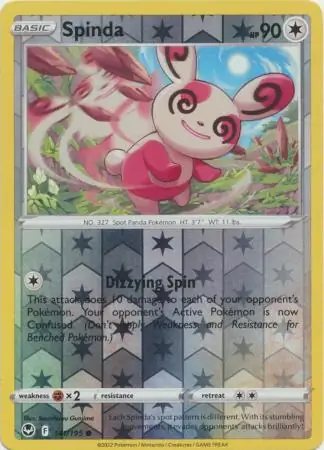 Spinda Silver Tempest 141/195 Common Reverse Holo