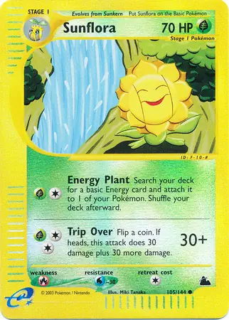 105/144 Sunflora SK Common Reverse Holo