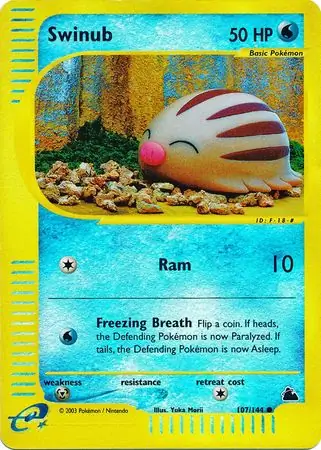 107/144 Swinub SK Common Reverse Holo