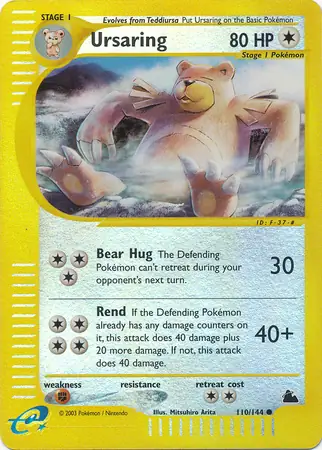 110/144 Ursaring SK Common Reverse Holo