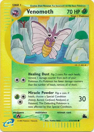 111/144 Venomoth SK Common Reverse Holo