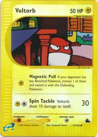 113/144 Voltorb SK Common Reverse Holo