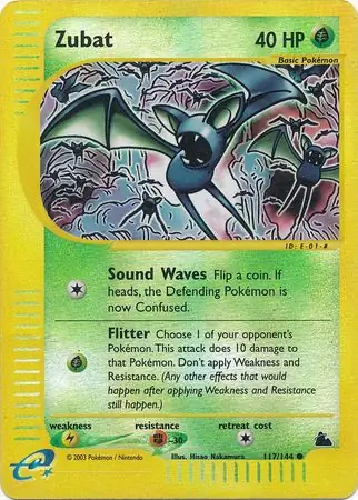 117/144 Zubat SK Common Reverse Holo