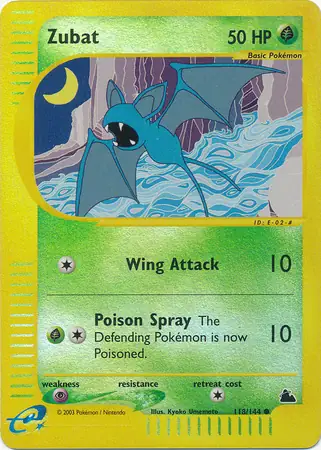 118/144 Zubat SK Common Reverse Holo