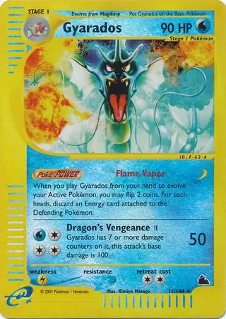 Gyarados Skyridge 11/144 Rare Reverse Holo