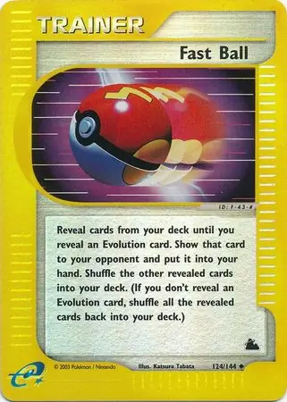 124/144 Fast Ball SK Uncommon Reverse Holo