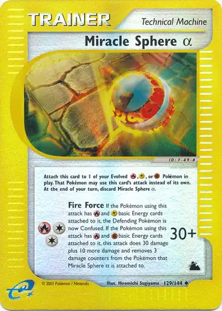 129/144 Miracle Sphere α SK Uncommon Reverse Holo