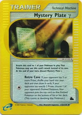 135/144 Mystery Plate γ SK Uncommon Reverse Holo
